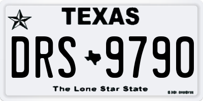 TX license plate DRS9790