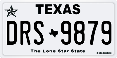 TX license plate DRS9879