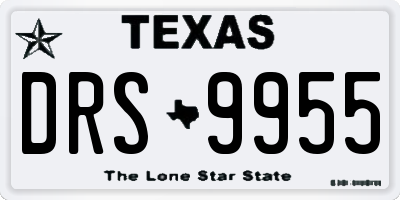 TX license plate DRS9955