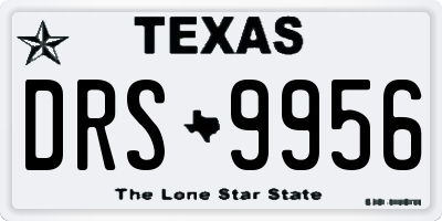 TX license plate DRS9956