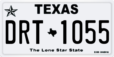 TX license plate DRT1055