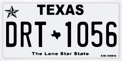 TX license plate DRT1056