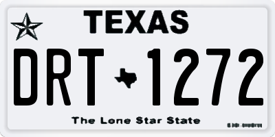 TX license plate DRT1272