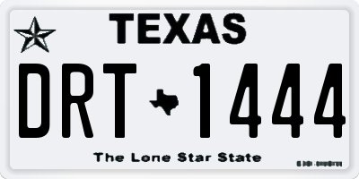 TX license plate DRT1444