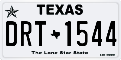 TX license plate DRT1544