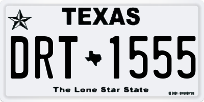 TX license plate DRT1555