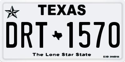 TX license plate DRT1570