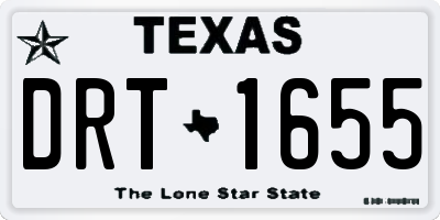 TX license plate DRT1655