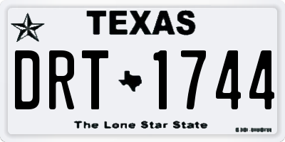 TX license plate DRT1744