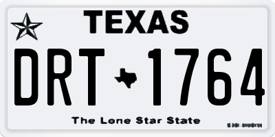 TX license plate DRT1764