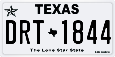 TX license plate DRT1844