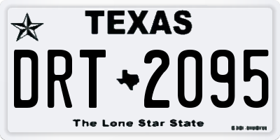 TX license plate DRT2095