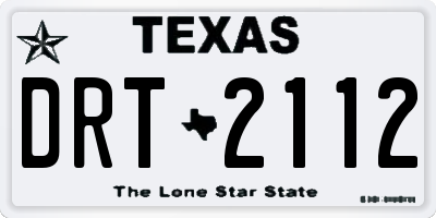 TX license plate DRT2112