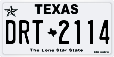 TX license plate DRT2114