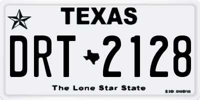 TX license plate DRT2128