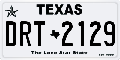 TX license plate DRT2129