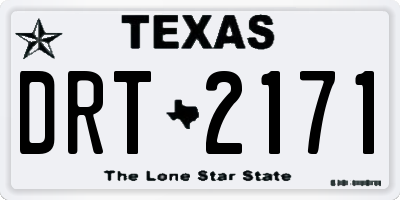 TX license plate DRT2171