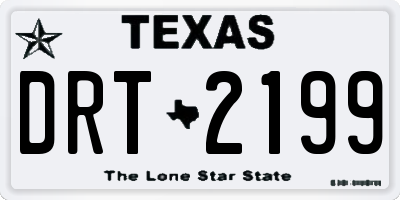 TX license plate DRT2199