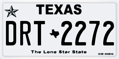 TX license plate DRT2272