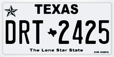 TX license plate DRT2425