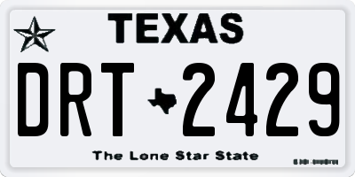 TX license plate DRT2429