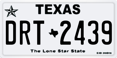 TX license plate DRT2439