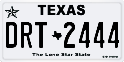 TX license plate DRT2444