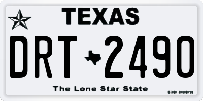 TX license plate DRT2490