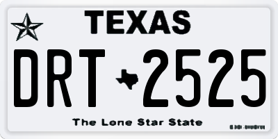 TX license plate DRT2525