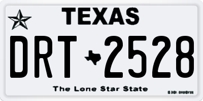 TX license plate DRT2528