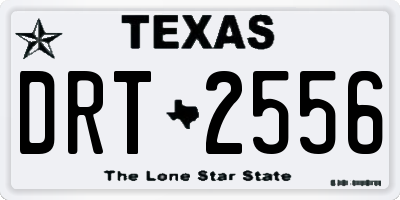 TX license plate DRT2556