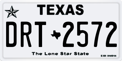 TX license plate DRT2572