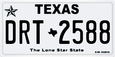 TX license plate DRT2588