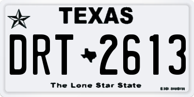 TX license plate DRT2613