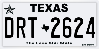 TX license plate DRT2624