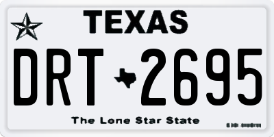 TX license plate DRT2695