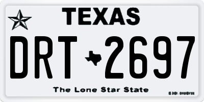 TX license plate DRT2697