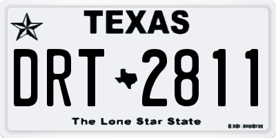 TX license plate DRT2811