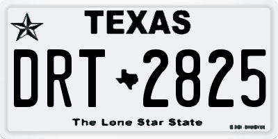 TX license plate DRT2825