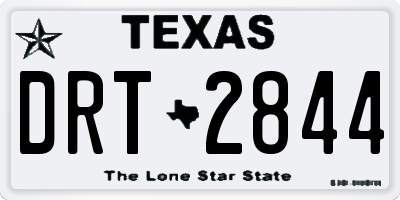 TX license plate DRT2844