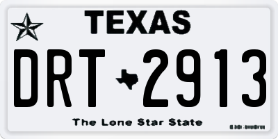 TX license plate DRT2913