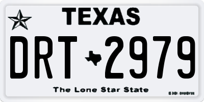 TX license plate DRT2979