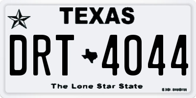 TX license plate DRT4044