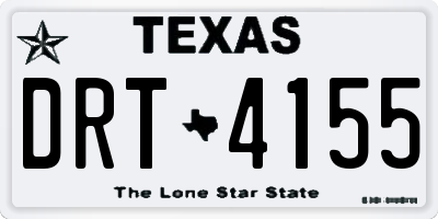 TX license plate DRT4155