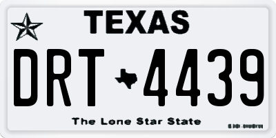 TX license plate DRT4439