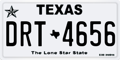 TX license plate DRT4656