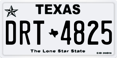 TX license plate DRT4825
