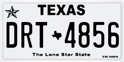 TX license plate DRT4856