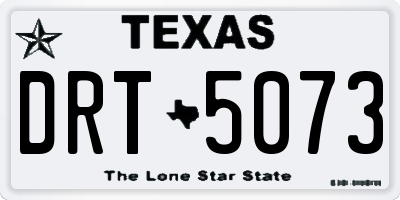 TX license plate DRT5073