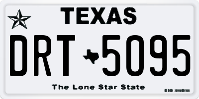 TX license plate DRT5095